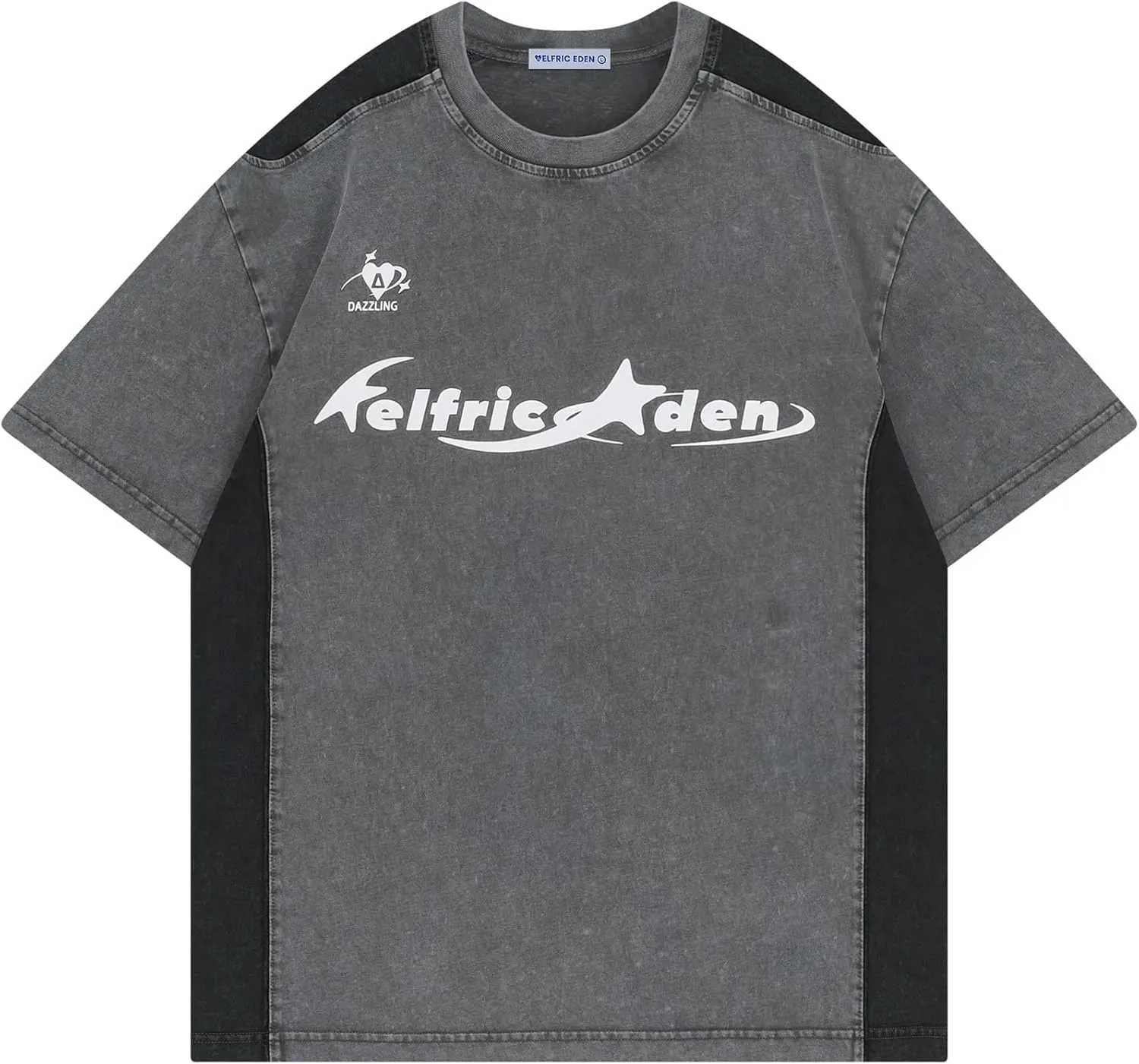 Aelfric Eden Graphic Tees Y2k Mens Oversized T Shirt Racing Washed Streetwear Shirts Unisex Casual Summer Tops