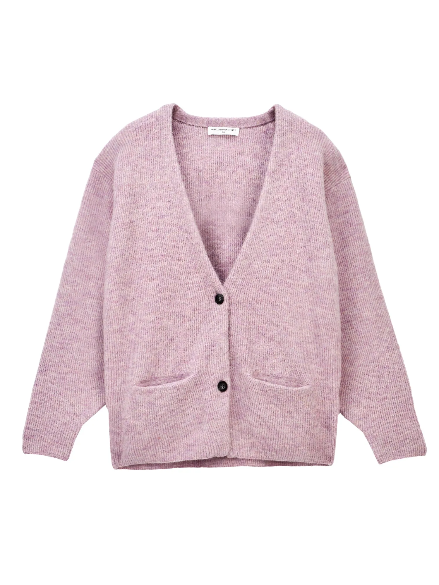Alpaca Curved Sleeve Cardigan_Light Purple