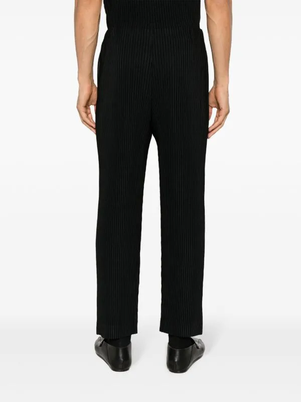 AW23 Slim Fit Pleated Pants - Black