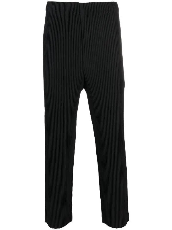 AW23 Slim Fit Pleated Pants - Black
