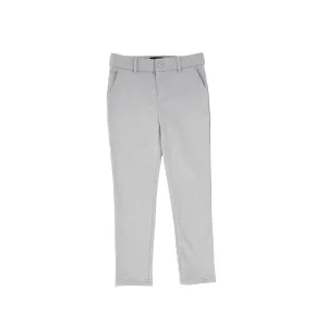 Bamboo Light Grey Wool Slim Pant