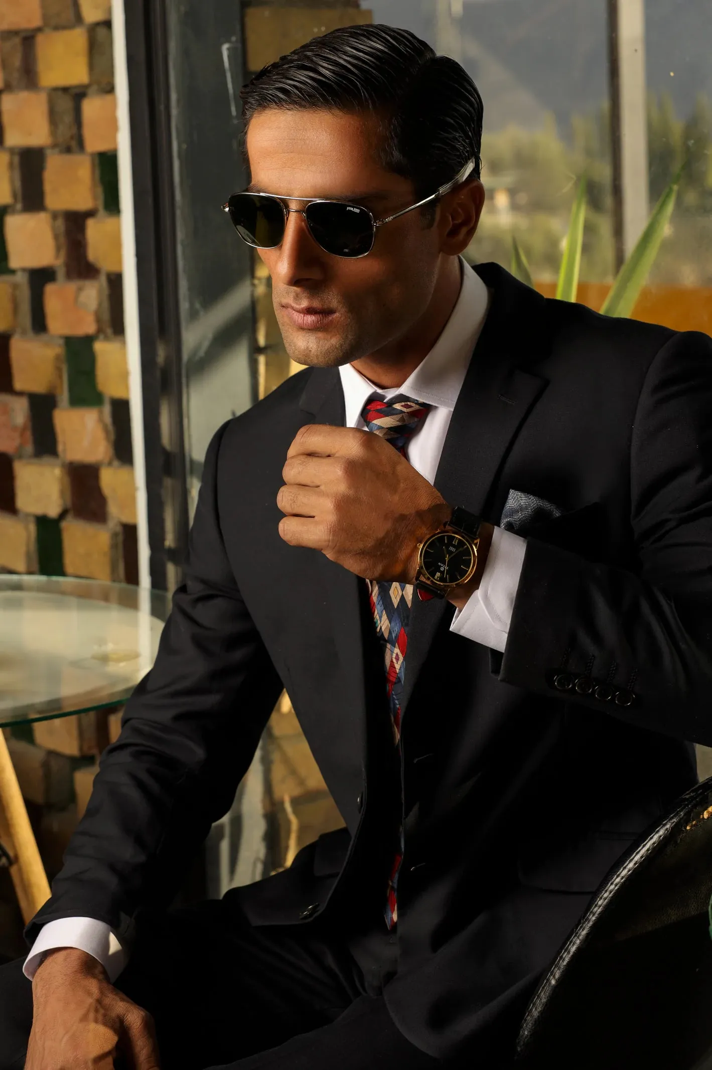 Classic Black 2PC Suit for Men