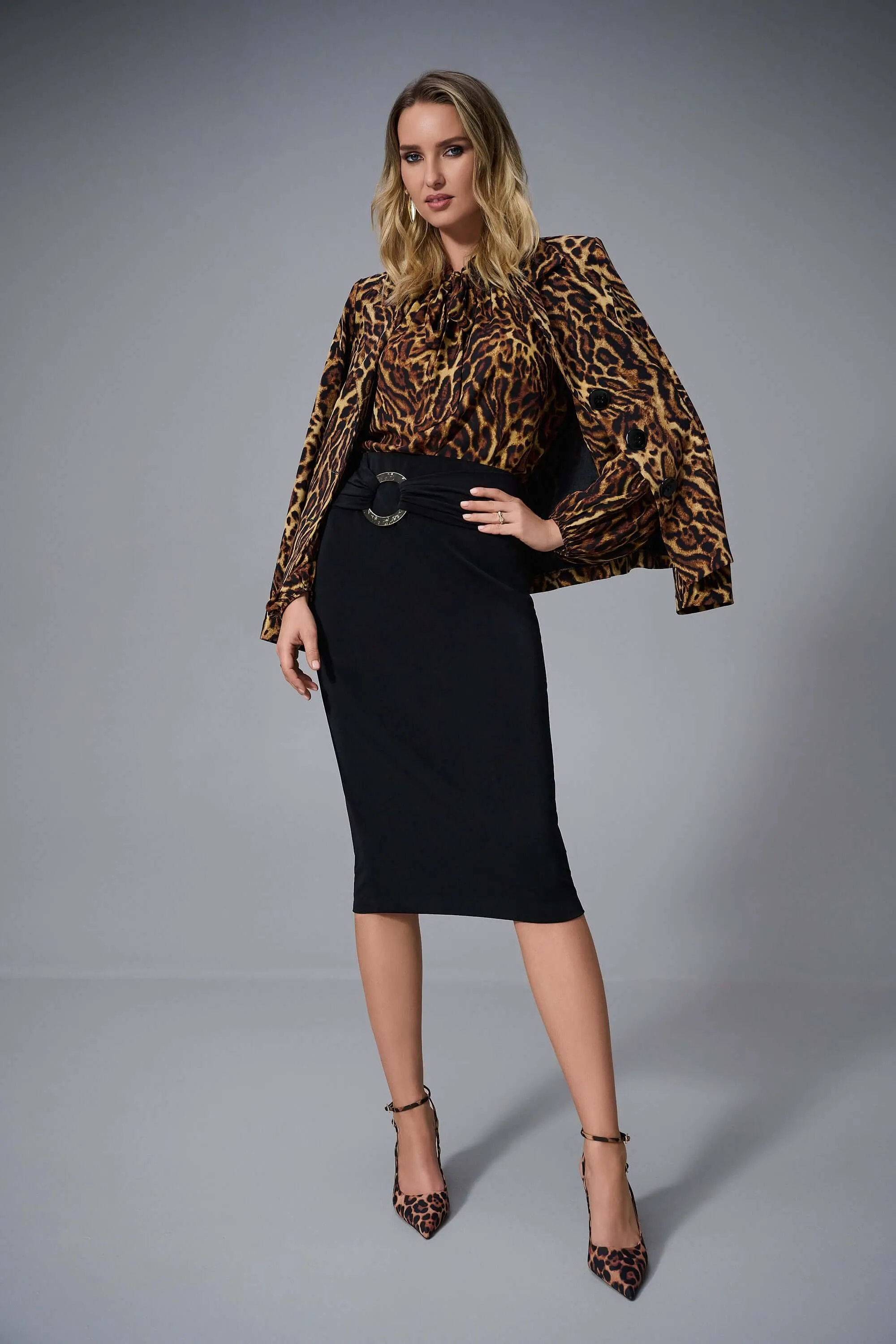 Joseph Ribkoff Finesse Blazer in Animal 253051