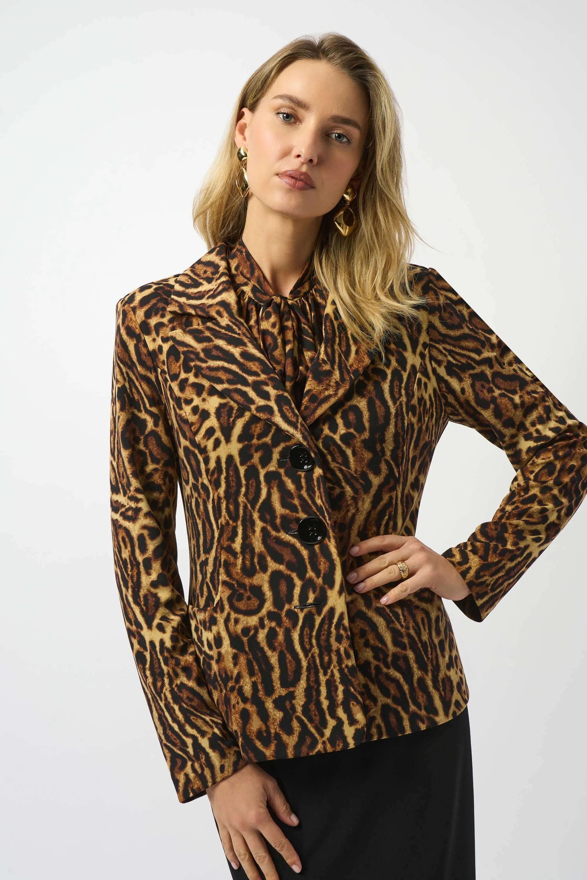 Joseph Ribkoff Finesse Blazer in Animal 253051