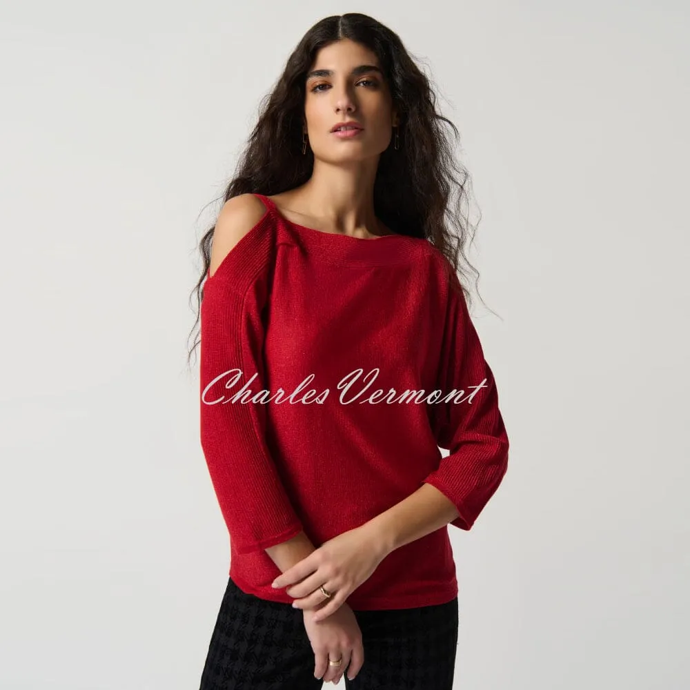 Joseph Ribkoff Off-Shoulder Sparkle Top - Style 234916