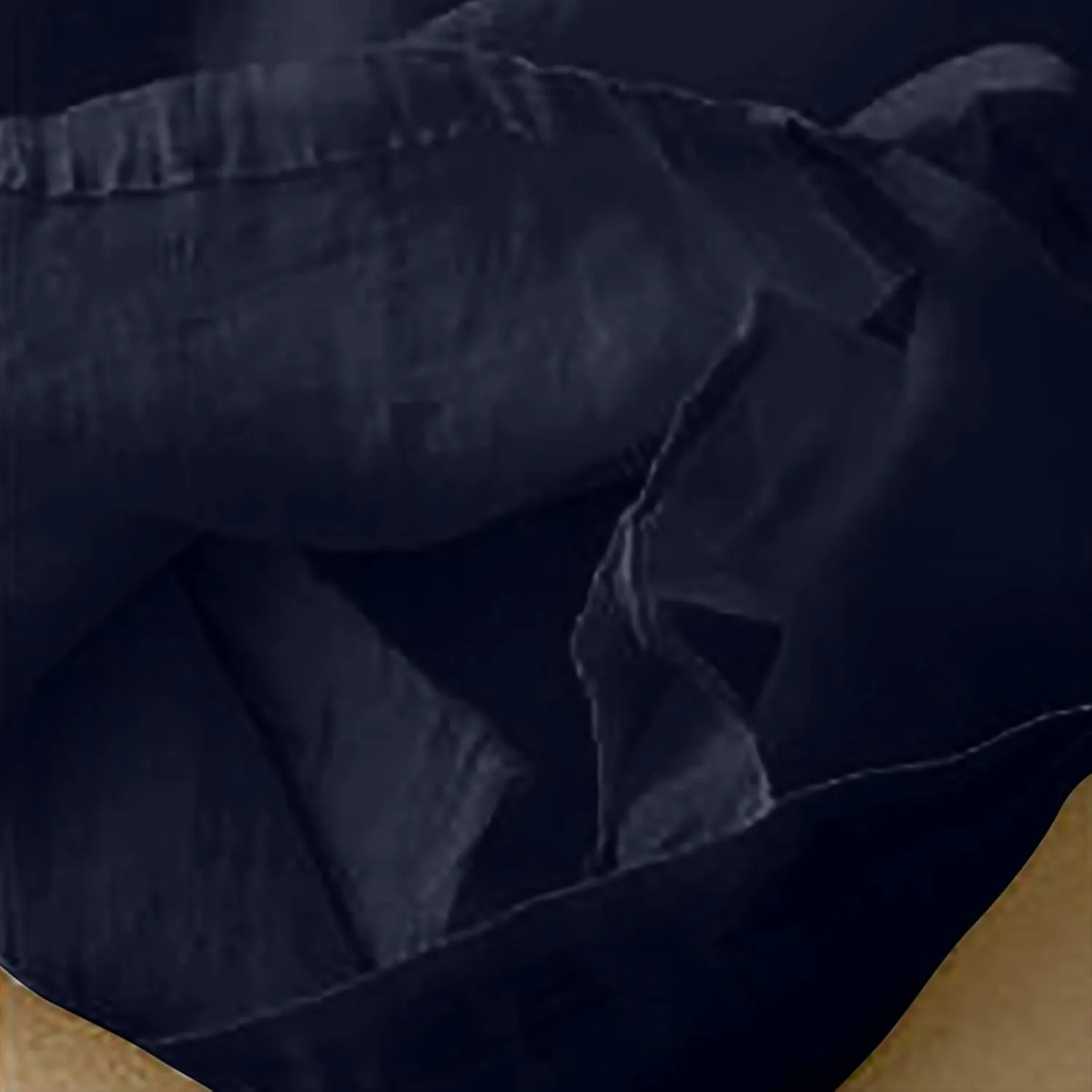 Linen Cropped Pants Women Lounge Casual Capris Plus Size Elastic Crop Pants Summer Soft Linen Wide Leg Lounge Trousers