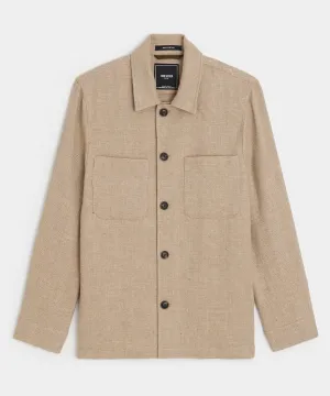 Linen-Wool Shirt Jacket