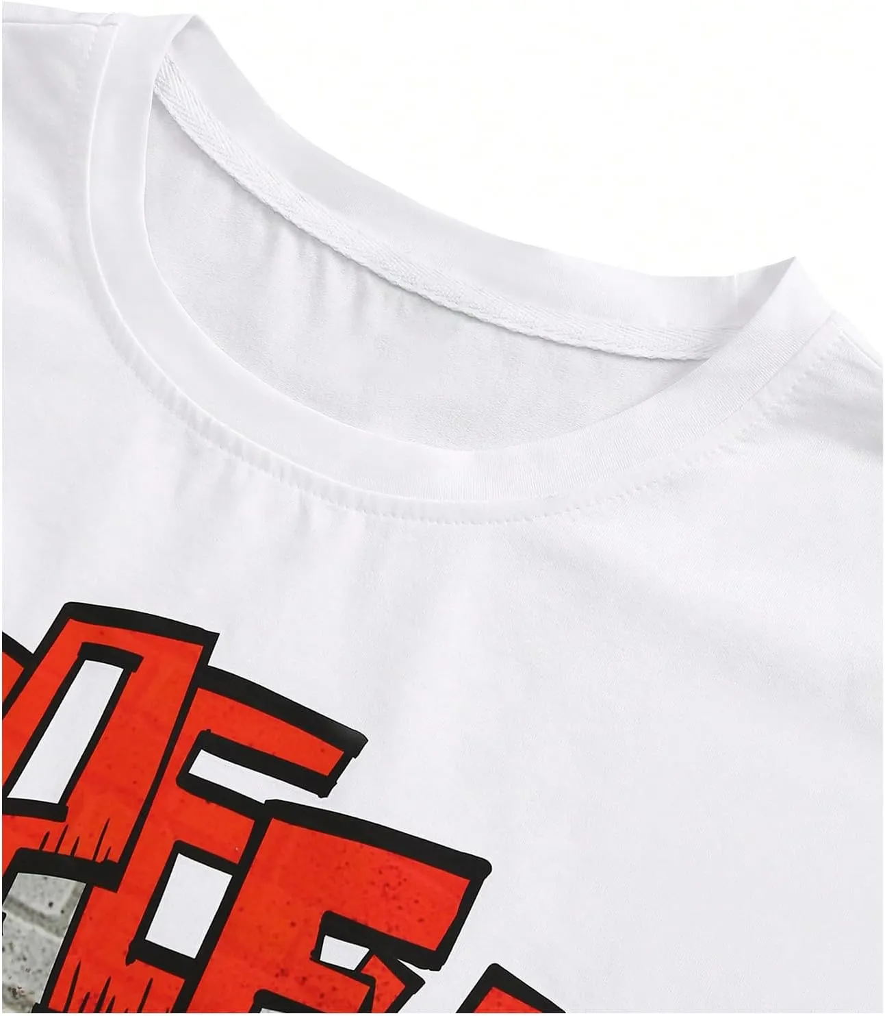 Men's 2 Piece Outfits Short Sleeve Letter Graphic Tees and Drawstring Flared Sweatpants Tracksuits Set