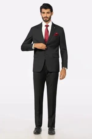 Mens 2PC Black Formal Suit