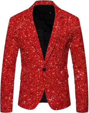 Mens Blazer Jacket Black Casual Blazer For Men Slim Fit Suit Sports Coats One Button Business Suits Party Prom Jacket