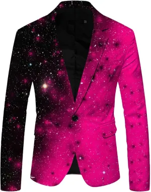 Mens Blazer Jacket Black Casual Blazer For Men Slim Fit Suit Sports Coats One Button Business Suits Party Prom Jacket