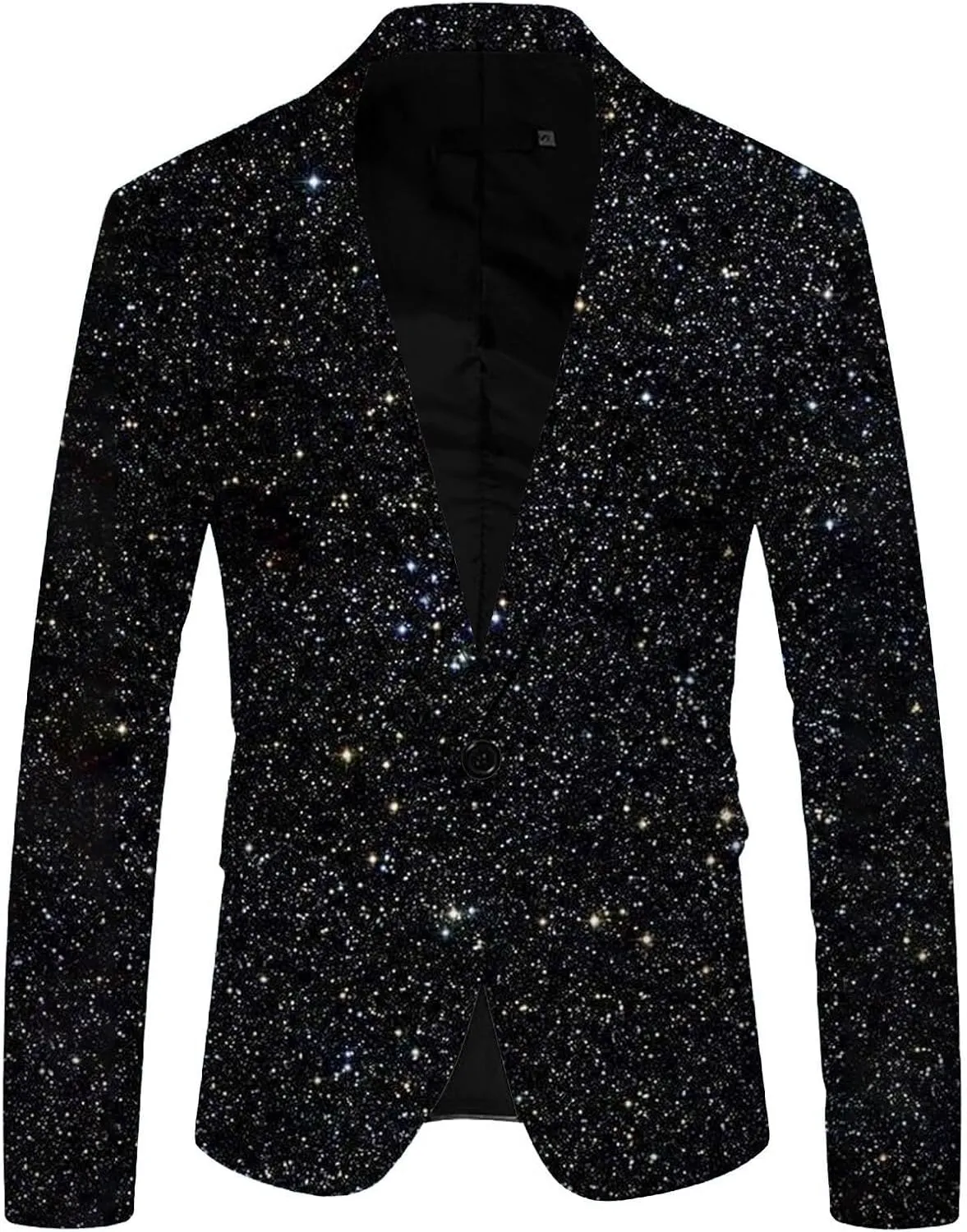 Mens Blazer Jacket Black Casual Blazer For Men Slim Fit Suit Sports Coats One Button Business Suits Party Prom Jacket