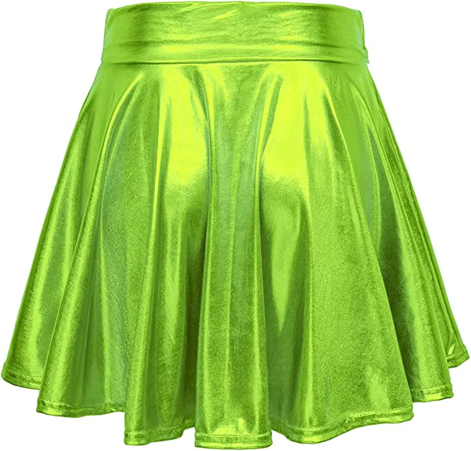Mini Plaid Skirts for Women Sexy A-Line Shiny Mini Fashion Casual Flared Women's Pleated Skirt Skirt Womens