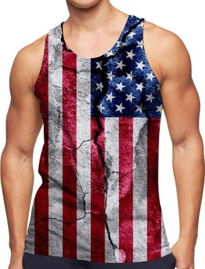 RAISEVERN Mens Tank Top Summer Sleeveless Shirts Beach Graphic Gym Running Undershirts Funny Workout Tees