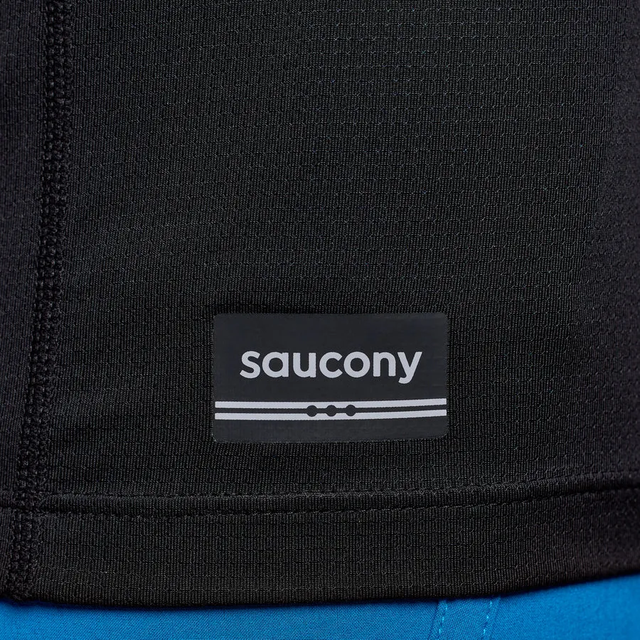 Saucony Stopwatch Short Sleeve Tee | Black | Mens
