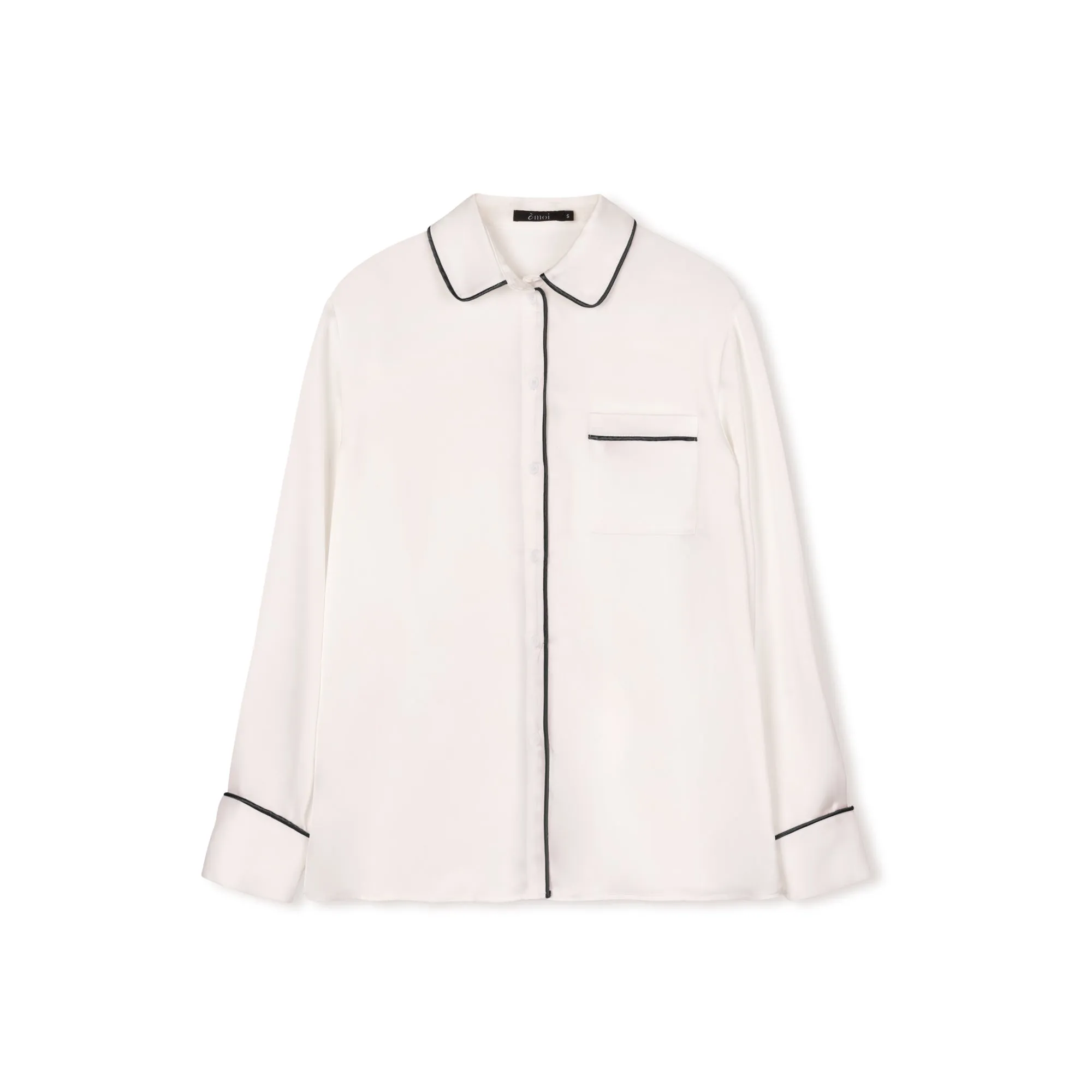 Silk Detailed Blouse | White