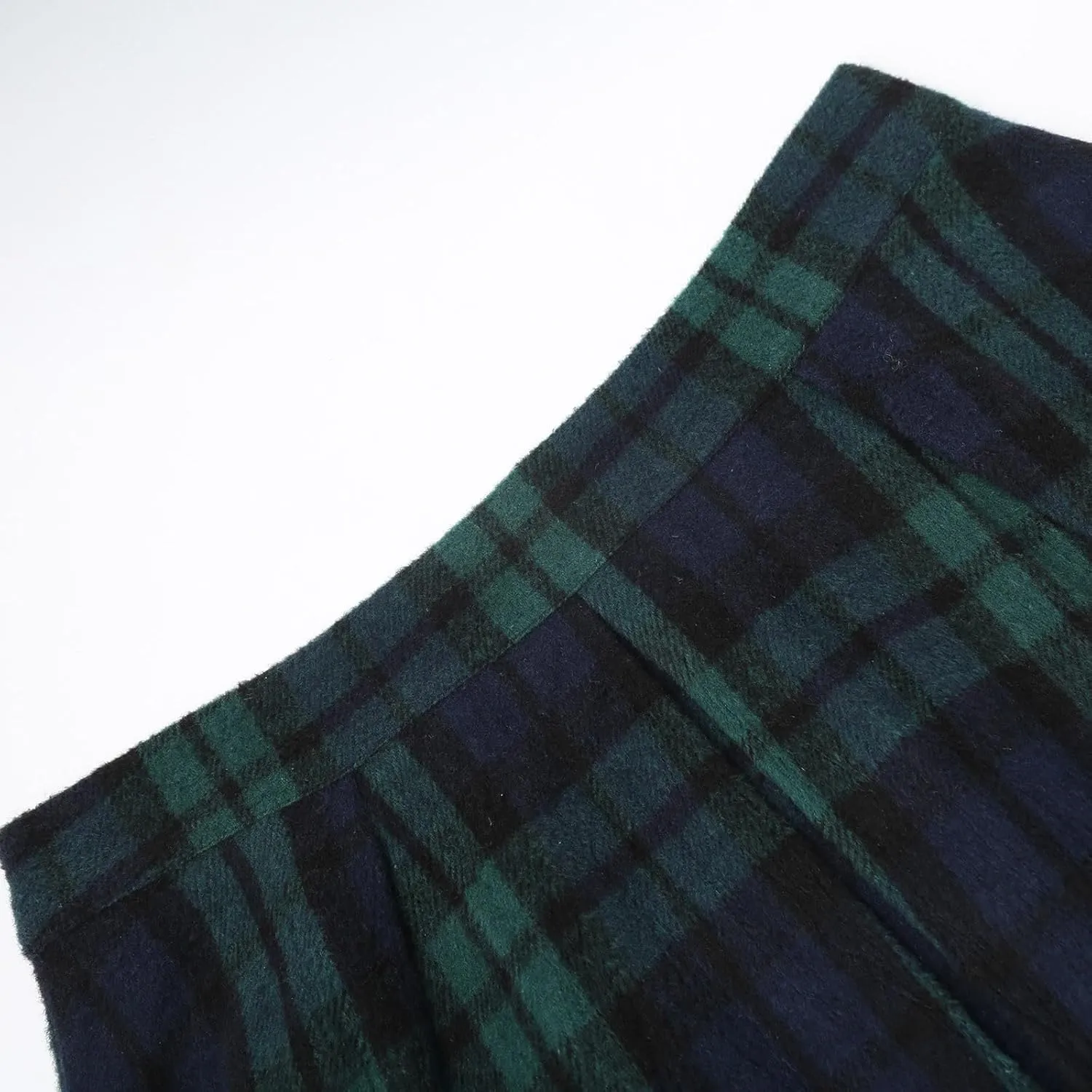 Skirts for Women Trendy Plaid Y2K High Elastic Waist Flowy Ruffles Casual Pleated Short Skirts for Summer Streetwear