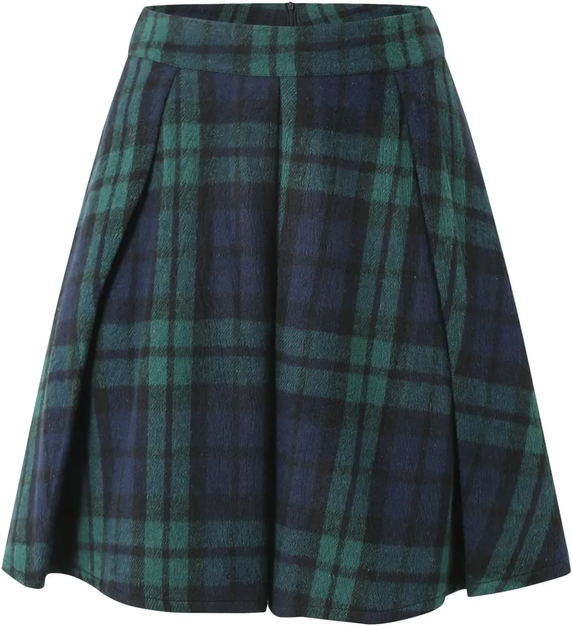 Skirts for Women Trendy Plaid Y2K High Elastic Waist Flowy Ruffles Casual Pleated Short Skirts for Summer Streetwear